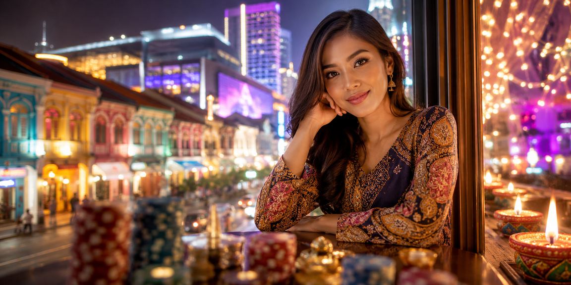 Pengguna dari Penang bermain permainan loteri bertema batik di platform md88