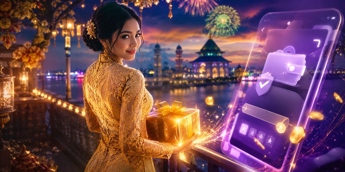 Pengguna wanita Malaysia dari Seremban dalam pakaian kebaya menggunakan platform md88 secara bertanggungjawab